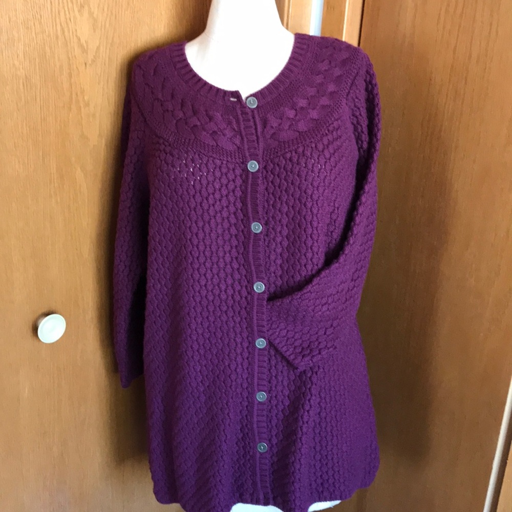 Liz Claiborne cotton knit sweater